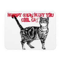 Happy Birthday You Cool Tabby Cat Geburtstagskarte