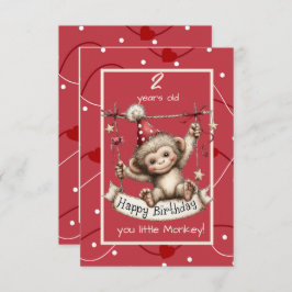 Happy Birthday You Little Monkey Einladung