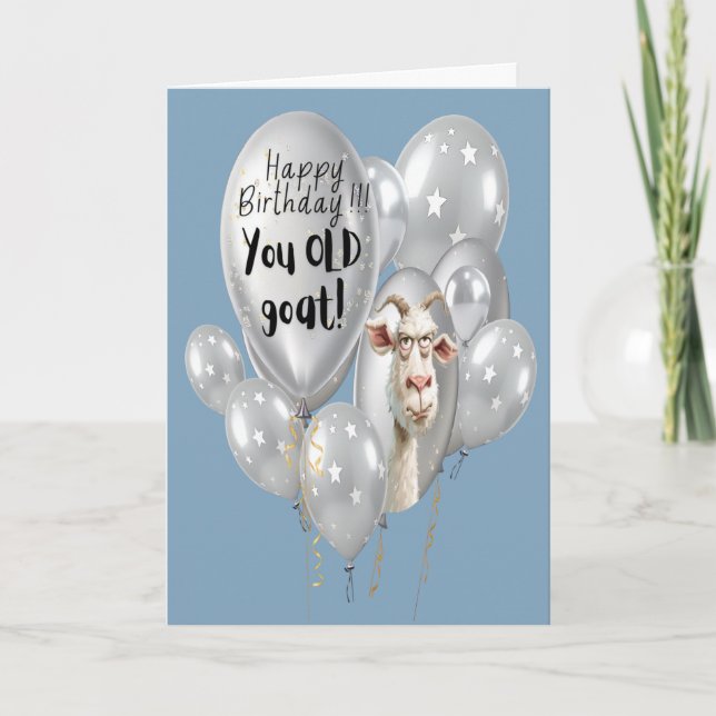 "Happy Birthday You old ziat" Funny Novelty Karte (Vorderseite)