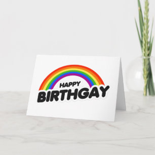 Happy Birthgay Card Karte