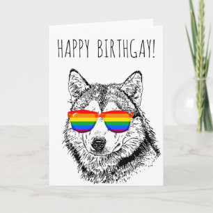 Happy Birthgay Card Karte