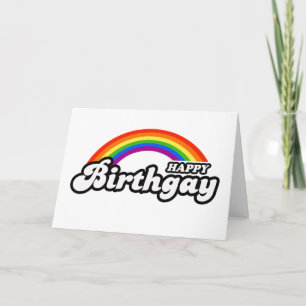 Happy Birthgay Card Karte