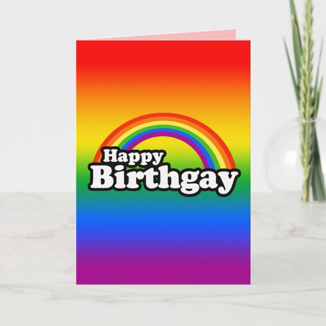 Happy Birthgay Card Karte (Vorderseite)