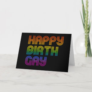 Happy Birthgay Card Karte