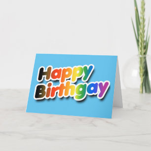 Happy Birthgay Card Karte