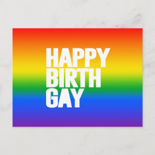 Happy Birthgay Postkarte