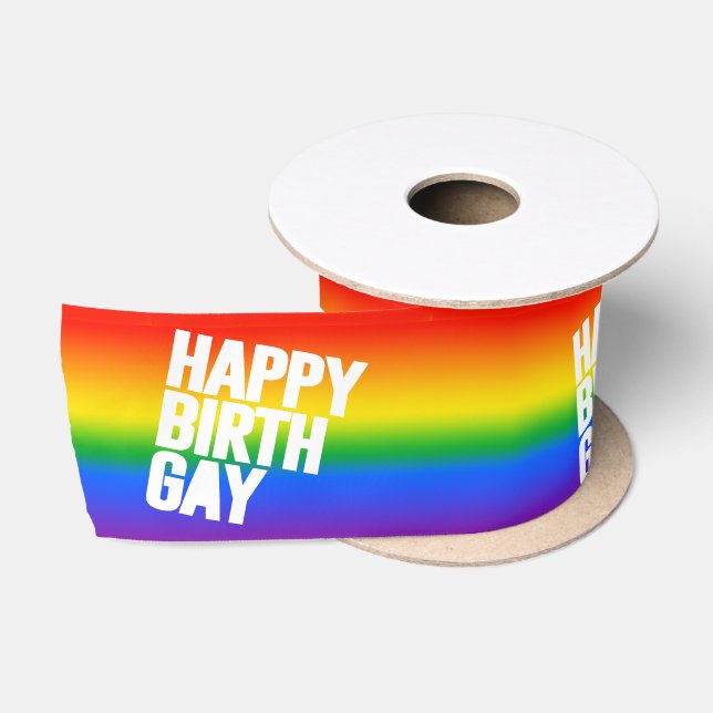 Happy Birthgay Satinband (Spule)