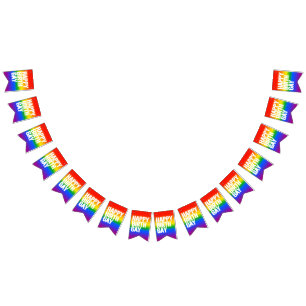 Happy Birthgay Wimpelkette