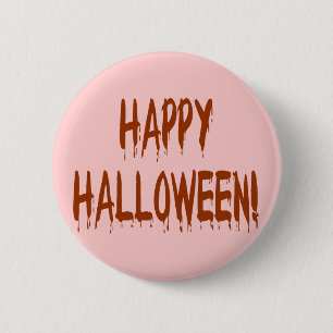 Happy Bloody Halloween Button