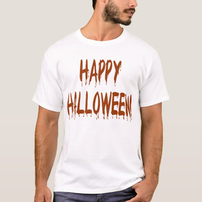Happy Bloody Halloween T-Shirt (Vorderseite)