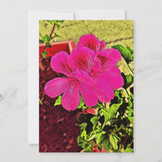 Happy blooming flower einladung