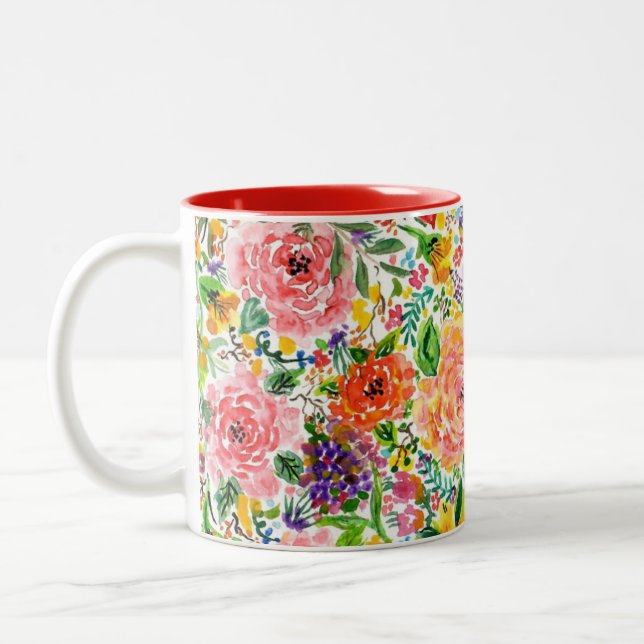 Happy Blooms Zweifarbige Tasse (Links)