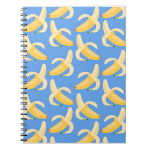 Happy Blue Banana Notebook Notizblock