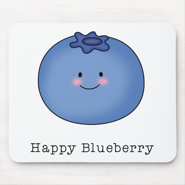 Happy Blueberry Mousepad (Vorne)