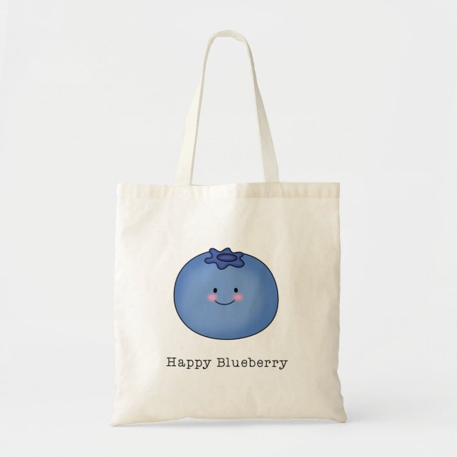 Happy Blueberry Tragetasche (Vorne)