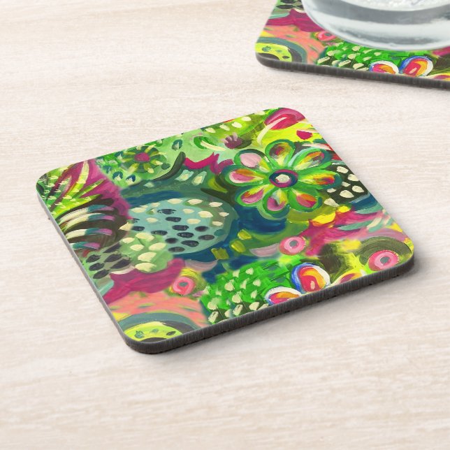 Happy Blues Beverage Coaster Getränkeuntersetzer (Linke Seite)