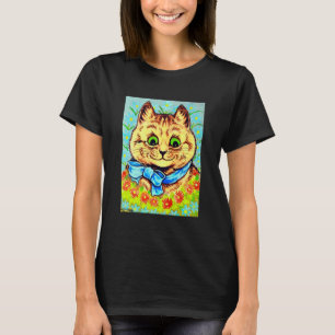 Happy Blume Cat von Louis Wain T-Shirt