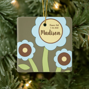 Happy Blume Ornament Square