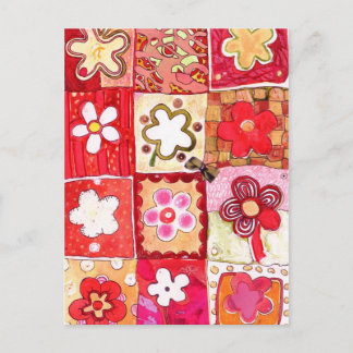 Happy Blume Postkarte