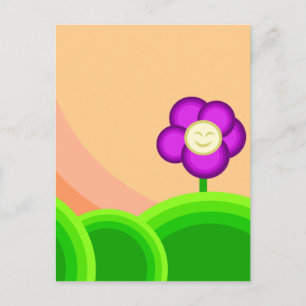 Happy Blume Postkarte