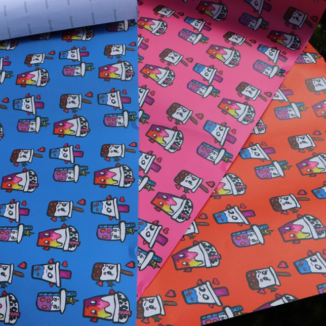 Happy Boba Tea Bubble Teas Bobas Kawaii Geschenkpapier Set (Von Creator hochgeladen)