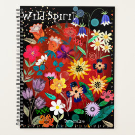 Happy Boho Blume Wild Spirit Zitat Journal Planer