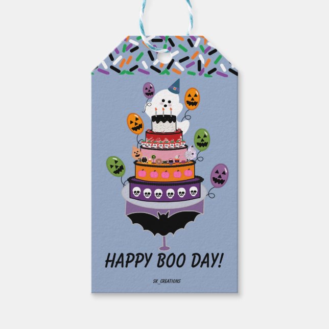 Happy Boo Day Celebration Geschenkanhänger (Vorderseite)