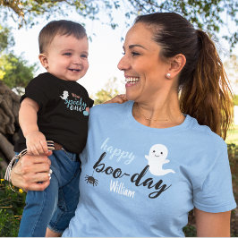 Happy Boo Day Halloween Geburtstag T-Shirt