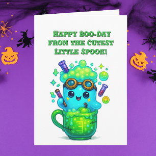 Happy Boo Day Niedlich Ghost Foto Halloween-Karten Karte