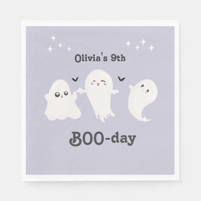 Happy Boo Day | Spooky BOO Day Celebration Serviette (Vorderseite)