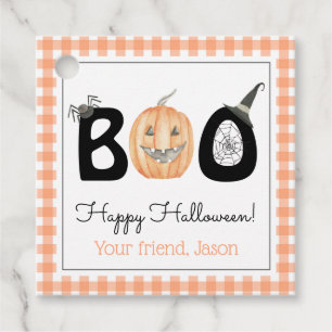Happy Boo Day Trick oder Treat Halloween Geschenkanhänger