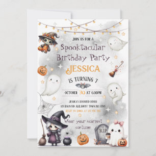 Happy Boo Halloween Einladung - Niedlich Ghost