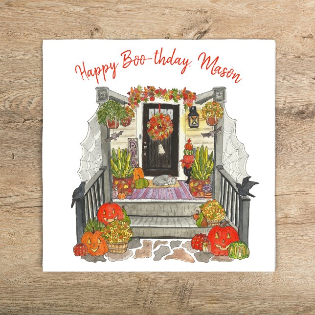 Happy Boo-thday Party Serviette (Von Creator hochgeladen)