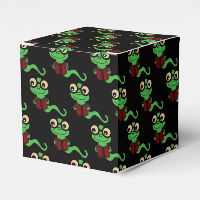 Happy Bookworm Black Geschenkschachtel (Vorderseite)