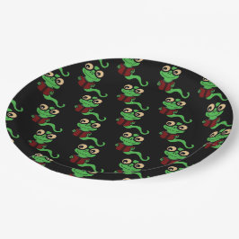 Happy Bookworm Black Pappteller