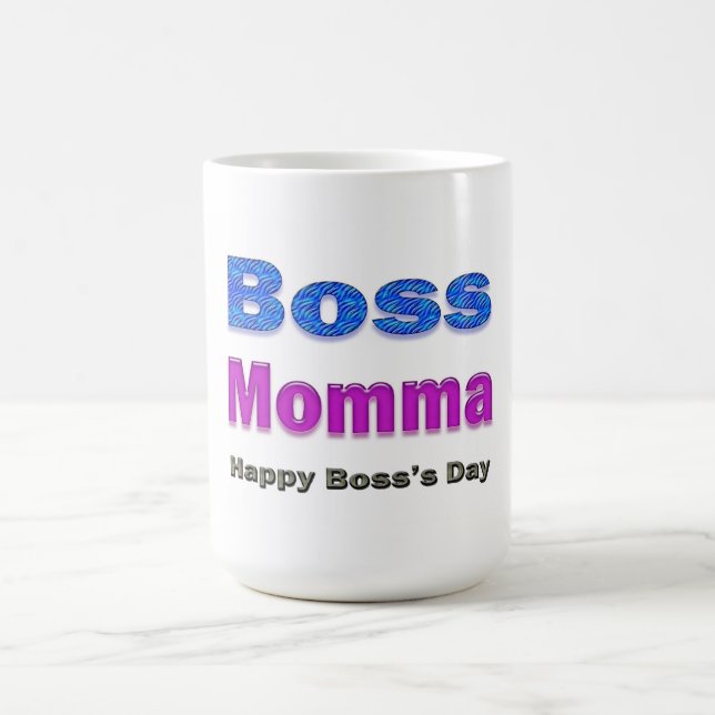 Happy Boss's Day Boss Momma Kaffeetasse (Mittel)