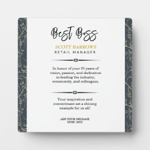 Happy Boss's Day Plaque Fotoplatte