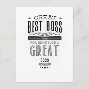 Happy Boss's Day Postkarte