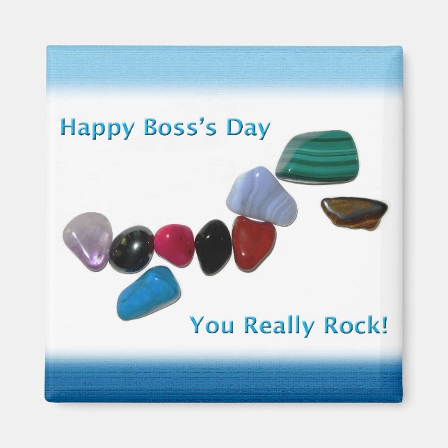 Happy Boss's Day Your Eally Rock Magnet (Vorne)