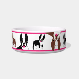 Happy Boston Terriers Napf