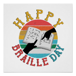 Happy Braille Day Poster