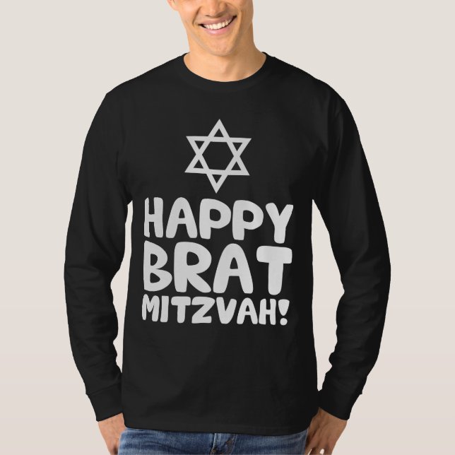 Happy Brat Mitzvah (Bar / Bat Mitzvah) T-Shirt (Vorderseite)