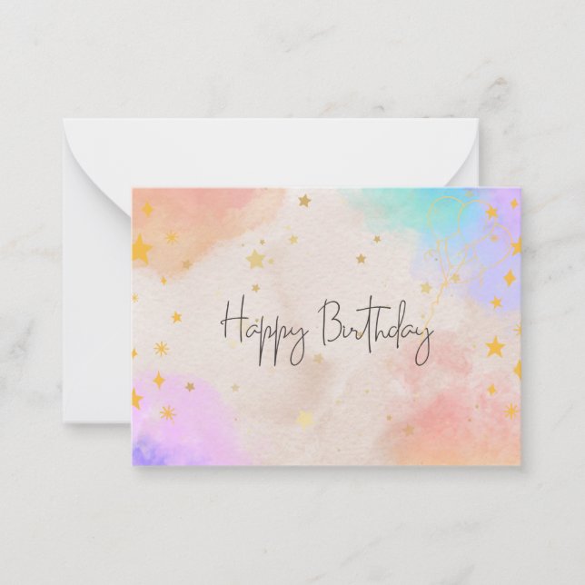 Happy Bridday Card Mitteilungskarte (Vorderseite)
