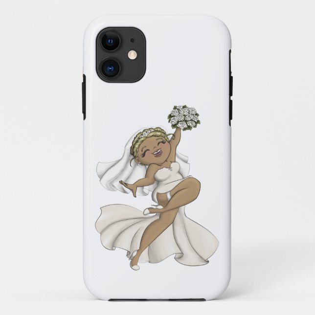 Happy Bride 02 Case-Mate iPhone Hülle (Rückseite)