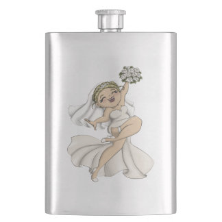 Happy Bride 02 Flachmann
