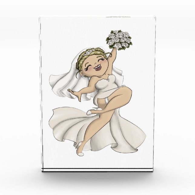 Happy Bride 02 Fotoblock (Vorderseite)