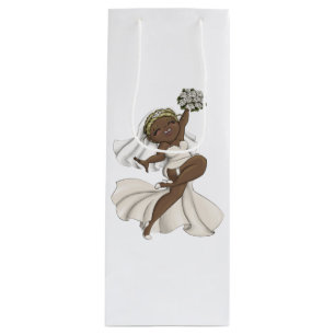 Happy Bride 02 Geschenktüte Für Weinflaschen