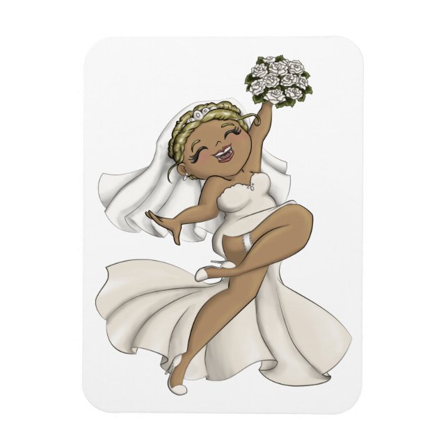 Happy Bride 02 Magnet (Vertikal)