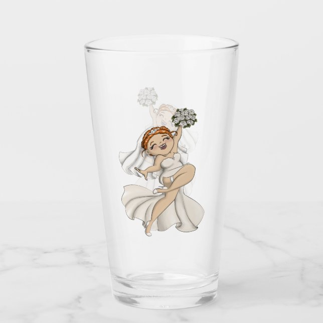 Happy Bride 03 Glas (Vorderseite)