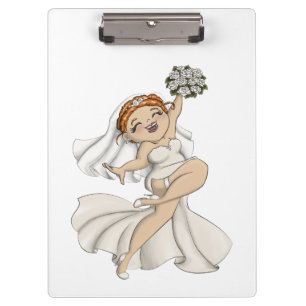 Happy Bride 03 Klemmbrett